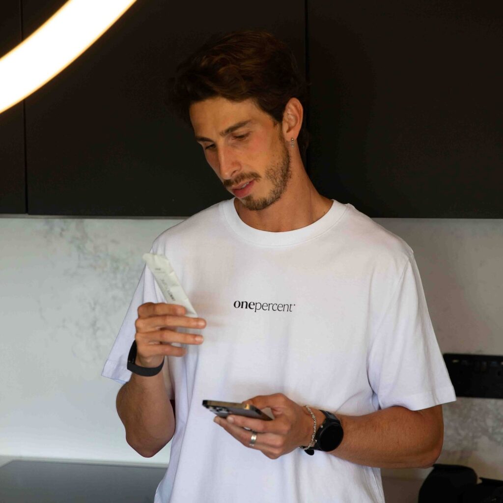 Instagram post from onepercentsupplements. This post is in position 0.