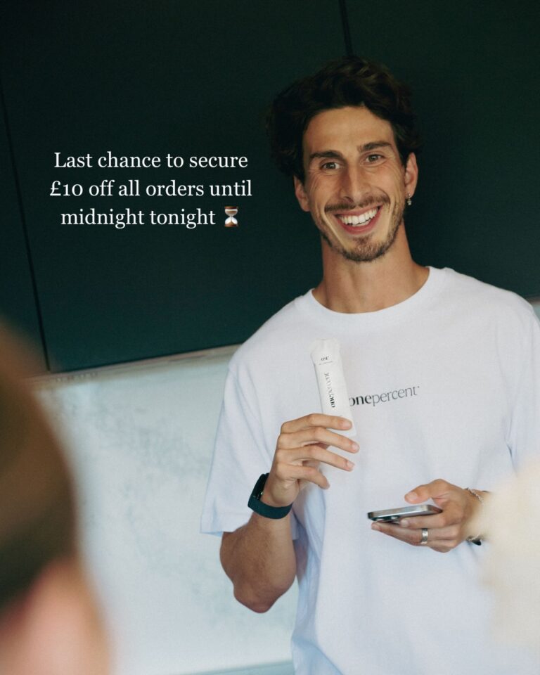 Instagram post from onepercentsupplements. This post is in position 4.